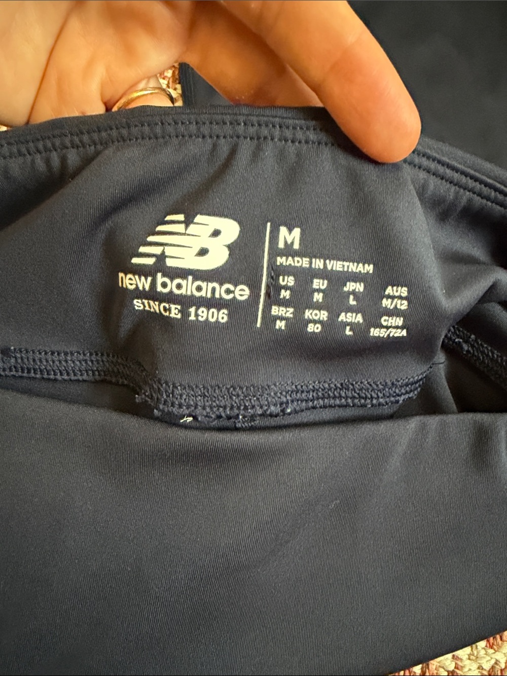 New Balance Dark Navy Performance Leggings - Picture 2 of 4
